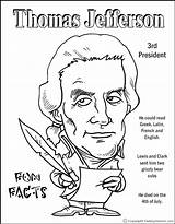 Coloring Thomas Jefferson Pages Presidents President Sacagawea Printable Edison Facts Kids Color Studies Social History Activities Sheets Preschoolers Template Teaching sketch template