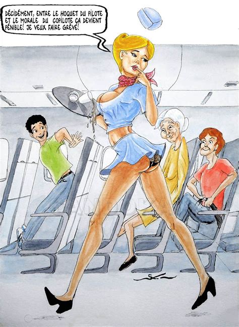 air france pin up dessin hôtesse hôtesse de l air flight attendant air hotes et humour