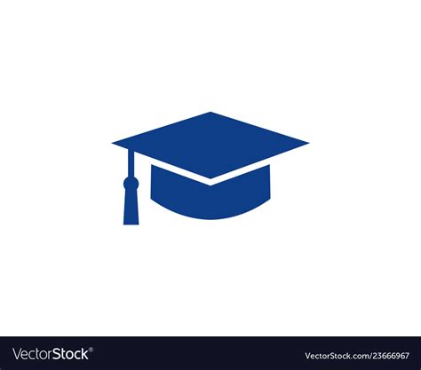 education symbol cap icon royalty  vector image
