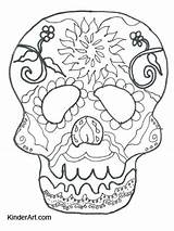 Coloring Halloween Dead Skull Calavera Mask Colouring Printable Masks Kinderart Sheets Pdf Adult Sugar Template Moldes Skulls Candy Visit sketch template