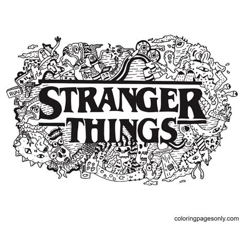 steve stranger  coloring page  printable coloring pages hot