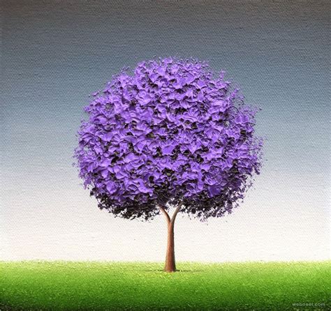 beautiful tree paintings  colorful painting ideas