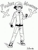 Ash Pokemon Coloring Pages Ketchum Xy Trainer Drawing Outfit Getdrawings Deviantart Color Getcolorings Ages Coloringhome Privacy Policy Terms Popular Attractive sketch template