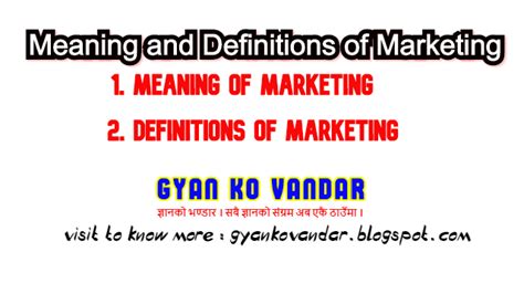meaning  definitions  marketing