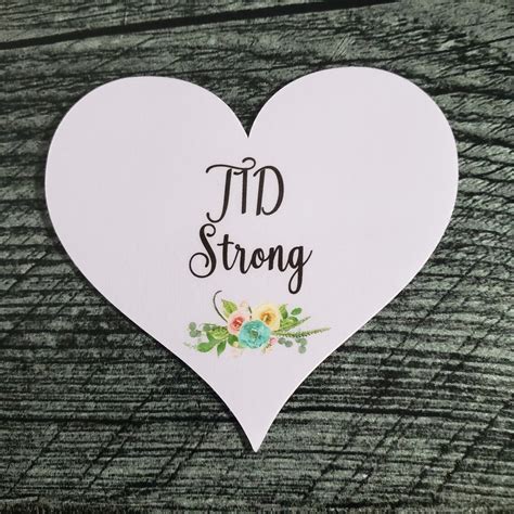 td sticker td strong vinyl decal type  diabetes etsy