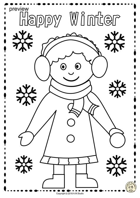 winter coloring pages anastasiya multimedia studio winter crafts