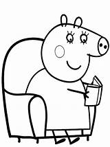 Peppa Pepa sketch template