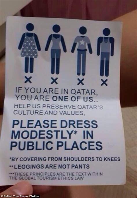 qatar s clothing modesty campaign clarifies its stance on leggings in
