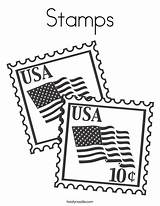 Coloring Office Post Stamps Usa Stamp Pages Clipart Print Kids Flags Noodle Service Favorites Login Add Twistynoodle Built California Ll sketch template