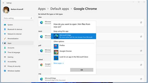 change  default browser  windows   verge