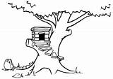Treehouse Coloring4free Coloring Pages Kids Printable 2021 Steps sketch template