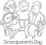 Grandparents Coloring Pages Happy Printable Grandma Grandfather Drawing Parents Grand Sheet Family Print Kids Colouring Sheets Color Visit Getcolorings Colorings sketch template