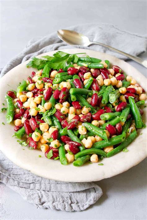 bean salad recipe cookin canuck high fiber salad
