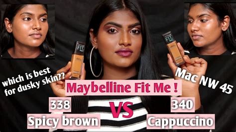 maybelline fit  matter poreless foundation  spicy brown   cappuccino