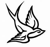 Sparrow Swallow Golondrinas Colorear Tribal Ink Tatouage Mccadams Bluebird Clipground sketch template