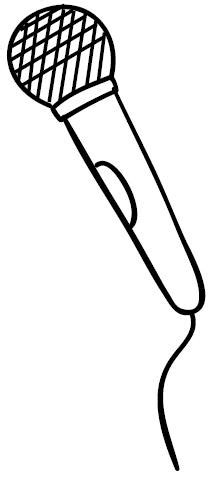microphone coloring pages