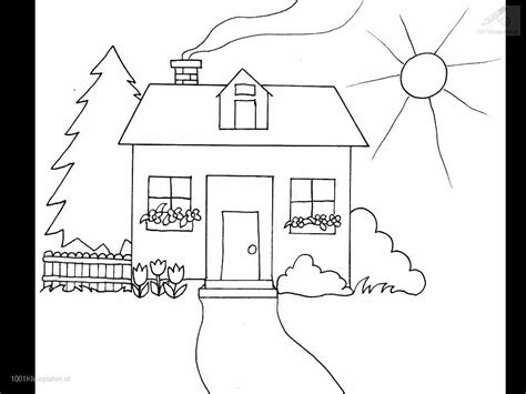 house  garden colouring pages coloring home