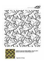 Escher Coloring Pages Printable Krokotak Kleurplaten Tessellation Printablee Kleur Naar Foto Via Colour Style sketch template