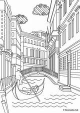 Coloring Venice Choose Board sketch template