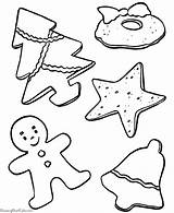 Coloring Christmas Cookies Cookie Pages Printable Kids Print Jar Color Treats Sheets Santa Holiday Clipart Para Pintar Sheet Colouring Dibujos sketch template