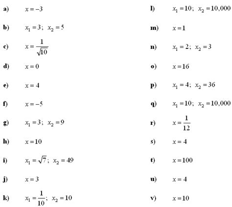 answers  math exercises math problems logarithmic equations