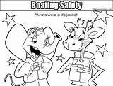 Coloring Wear Safety Colouring Lifejacket Pages sketch template