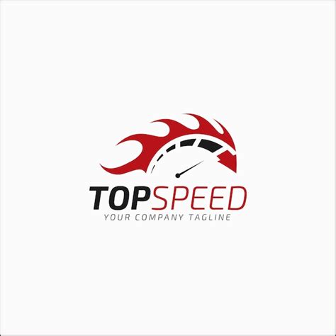 premium vector top speed logo template
