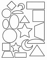 Coloring Shape Pages Toddlers Rectangle Popular sketch template