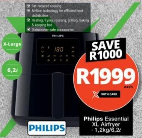 philips essential xl airfryer kg  offer  checkers