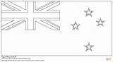 Vlag Bandeira Nova Zealand Flaga Zelandia Australie Nowej Zelandii Coloriage Flagge Ausmalen Kolorowanki Kolorowanka Neuseeland Australien Supercoloring Zelanda Drapeau Zeeland sketch template