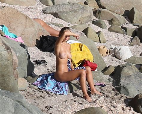 Alexis Ren Nude And Topless On The Beach In St Barts 12 30 2020