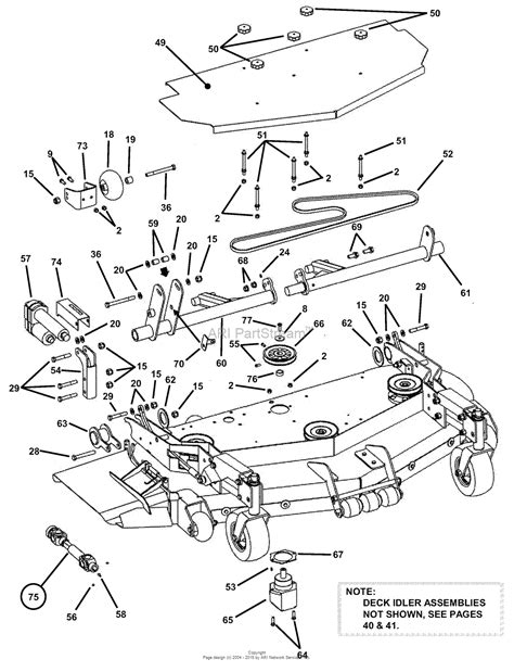 snapper pro  ezfdku hp kubota series  parts diagram   mower deck assembly