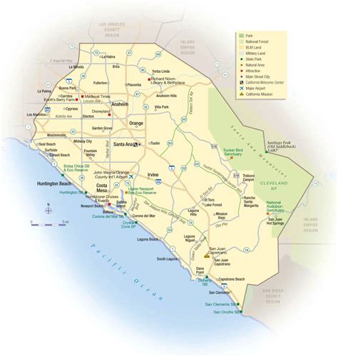 california orange county map mapsofnet