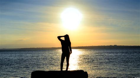 Girl And Sunset Wallpapers Wallpaper Cave