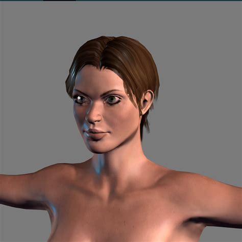 animated naked woman rigged 3d game character 3d model in woman 3dexport