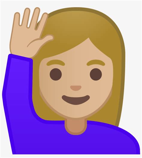 Sassy Girl Emoji Copy Paste The Emoji Emoji Raising Hand Png Free