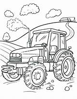 Trailer Coloring Tractor Pages Getcolorings Printable Print sketch template