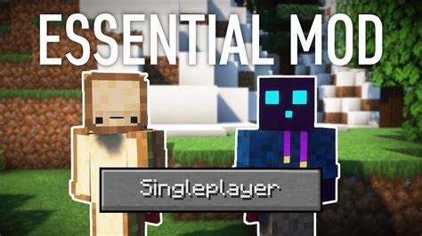 friends join  singleplayer minecraft world essential mod