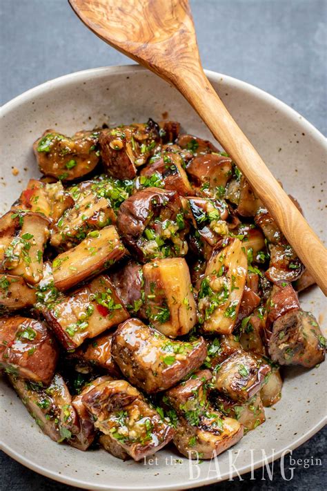 grilled eggplant in sweet chili garlic sauce recipe let the baking begin