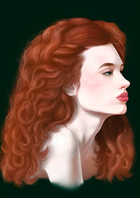 Artstation Redhead Girl Portrait