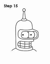 Bender Draw Step Head Sketch Mouth Easydrawingtutorials sketch template