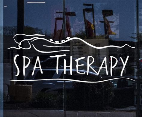 window graphics and wall stickers vinyl decal spa therapy massage