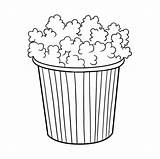 Popcorn Draw Drawing Step Easy Corn Pop Easydrawingguides sketch template