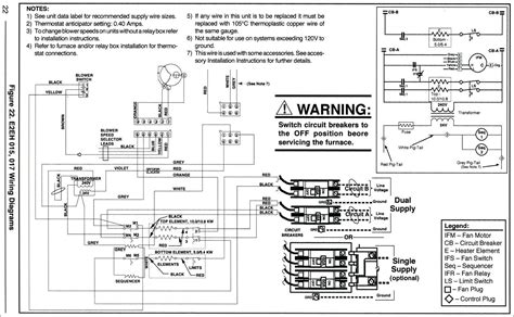 goodman electric furnace schematic diagram