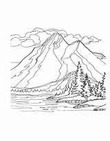 Mountains Scenery Climbing Malvorlagen Bestcoloringpagesforkids Ark Berge Leicht Tiere Erwachsenen Coloringfolder sketch template