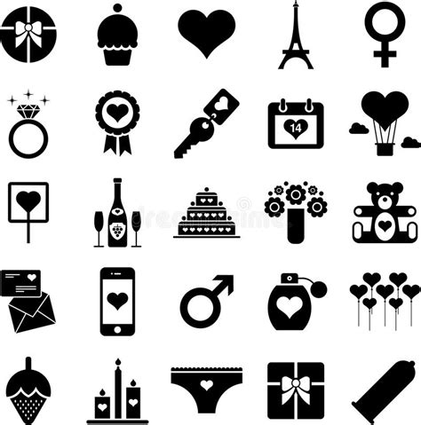 icons set sex toys stock vector illustration of condom 19518662