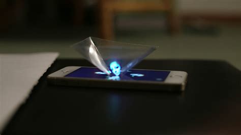 create  send    hologram projector  iphone