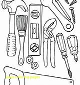 Coloring Tools Pages Construction Doctor Printable Equipment Worker Mechanic Drawing Science Workers Preschool Lab Carpenter Getcolorings Kids Color Print Getdrawings sketch template