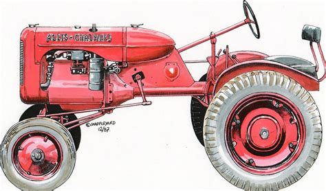 allis chalmers classic tractor print    fumtoolscouk