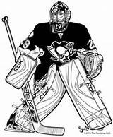 Hockey Pittsburgh Coloring Pages Goalie Penguins Penguin Print Fleury Marc Cute Andre Nhl Ice Drawing Color Getcolorings Maf Stanley Cup sketch template